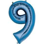 34in Blue Number Balloon (9)